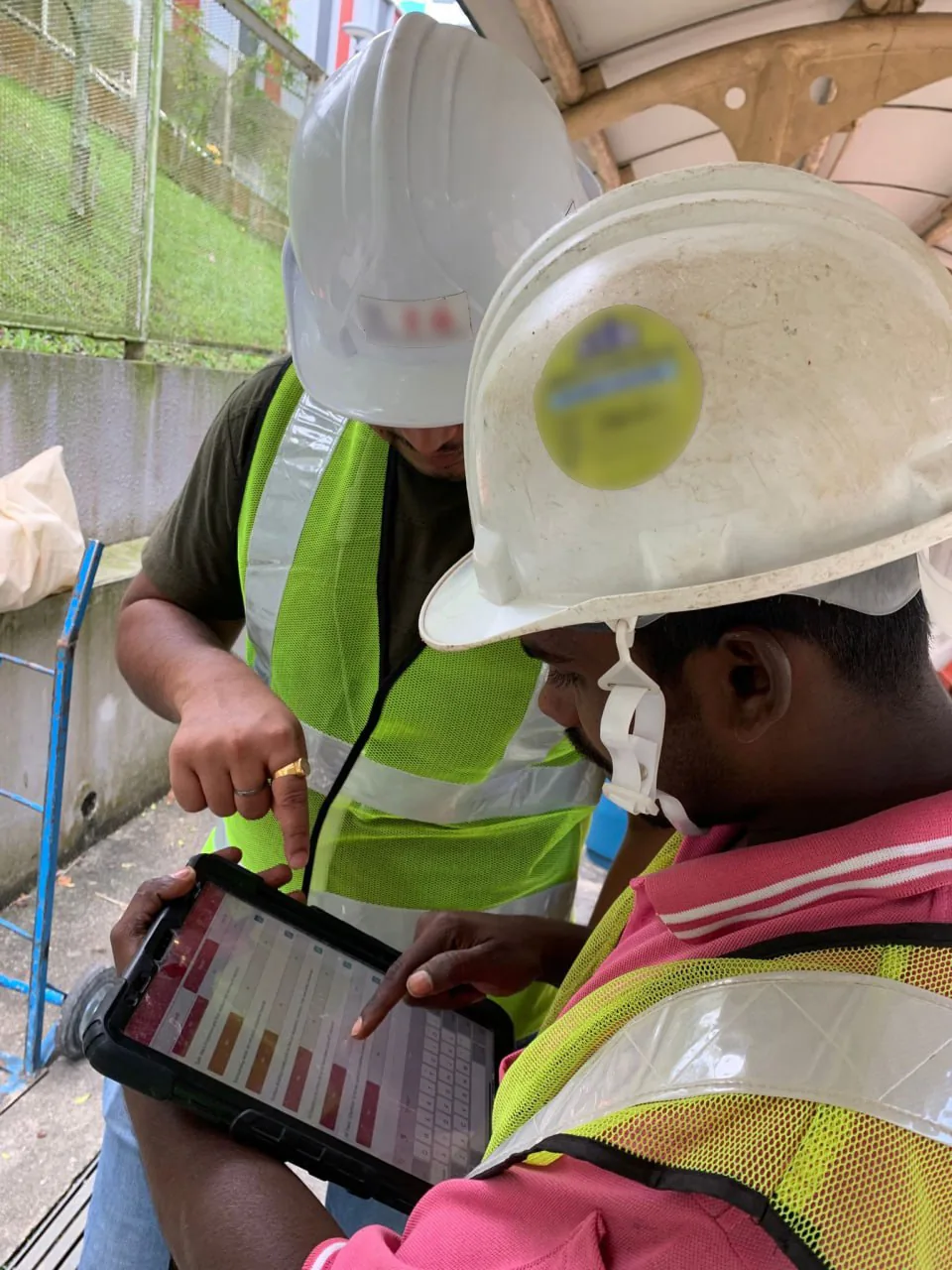 Construction worker on site
