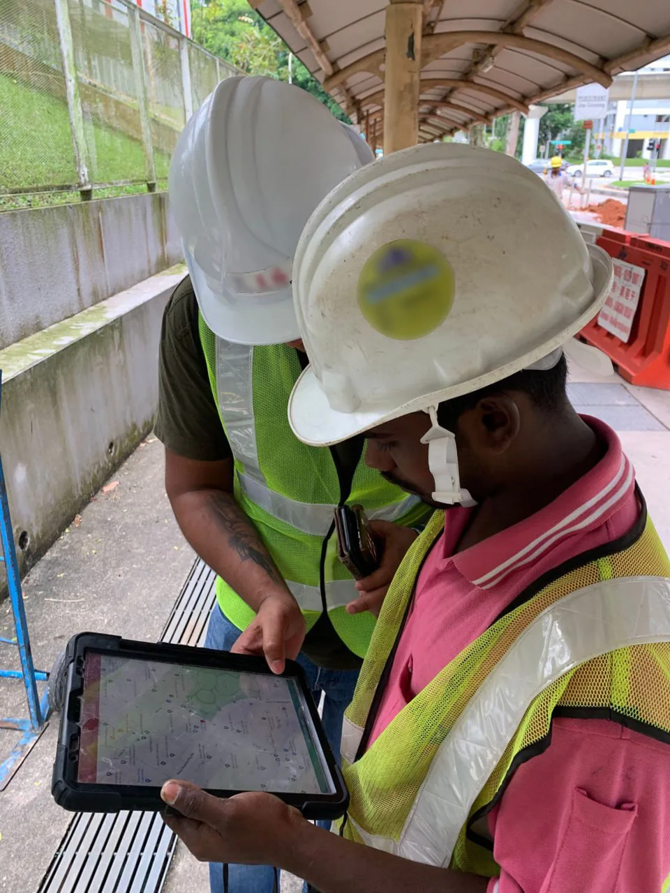 Construction worker on site